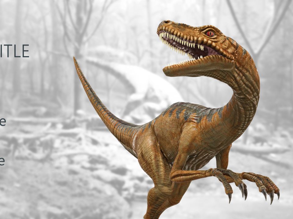 国外精选3d旋转动画恐龙知识世界ppt模板免费下载