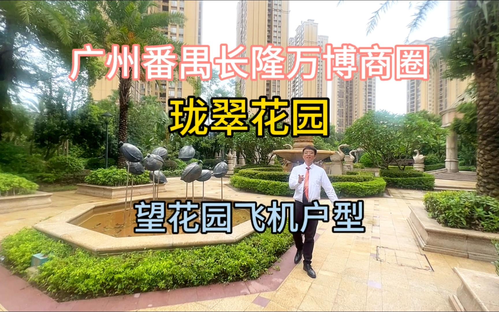 广州番禺长隆万博商圈,珑翠花园望花园飞机户型