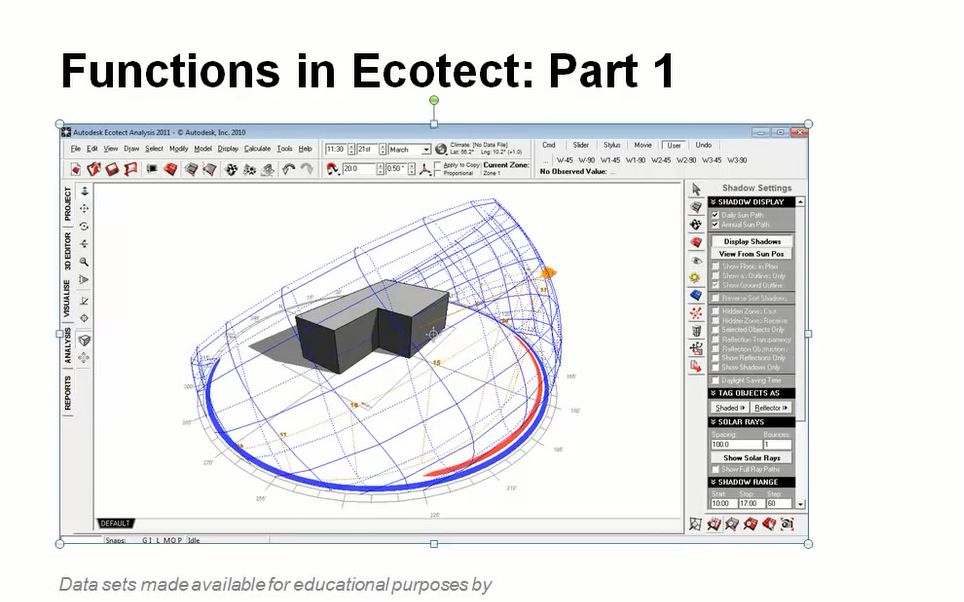 【Ecotect】介绍篇 03  软件功能 , 第一部分(建模)哔哩哔哩bilibili