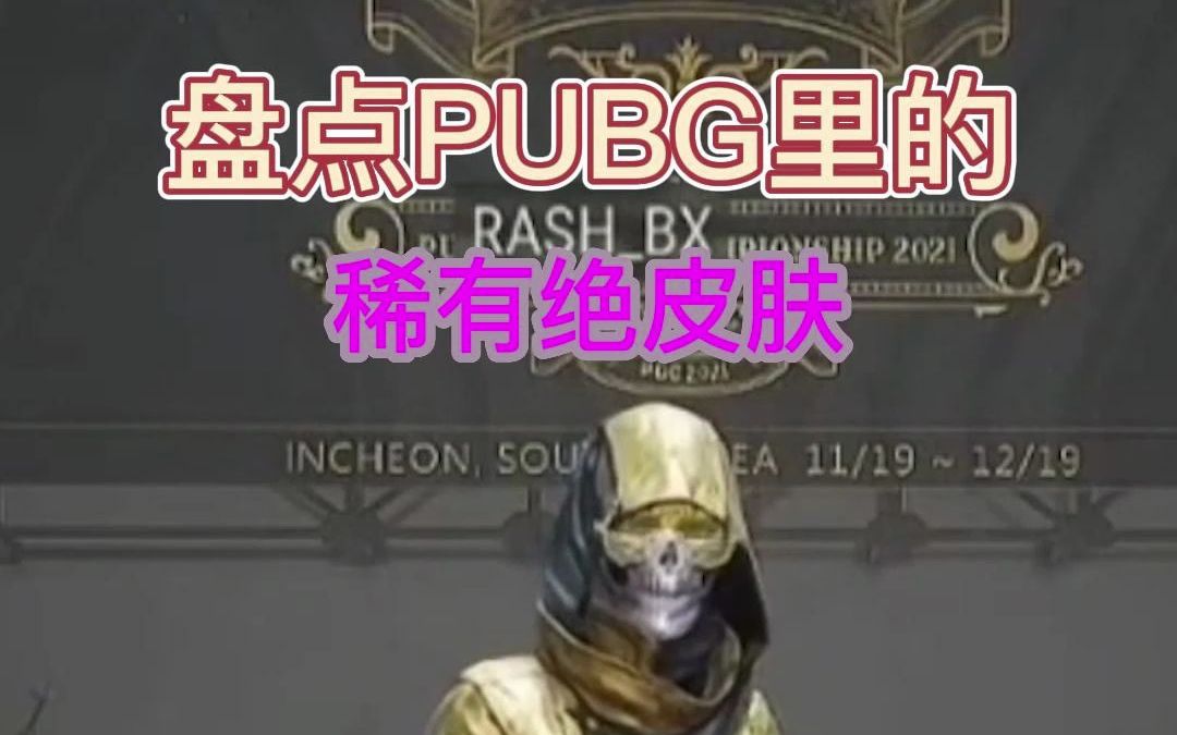 盘点PUBG里的稀有绝版皮肤,你都见过几款?绝地求生