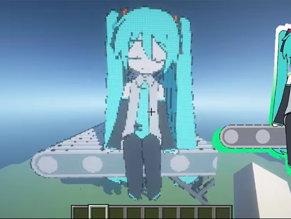 Anamanaguchi - 《Miku》（feat. 初音未来），但以《我的世界》风格呈现