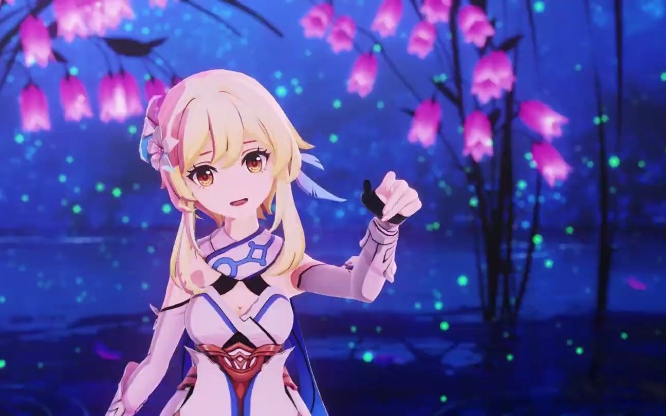 【原神mmd】右肩之蝶 【空荧】_哔哩哔哩_bilibili