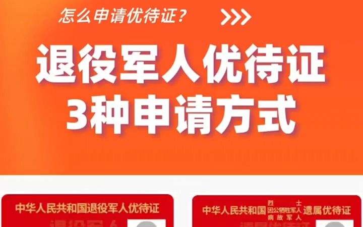 退役军人优待证如何申请?注意事项是什么?入户办理有什么要求?一起来看→#退役军人#致敬#优待证哔哩哔哩bilibili