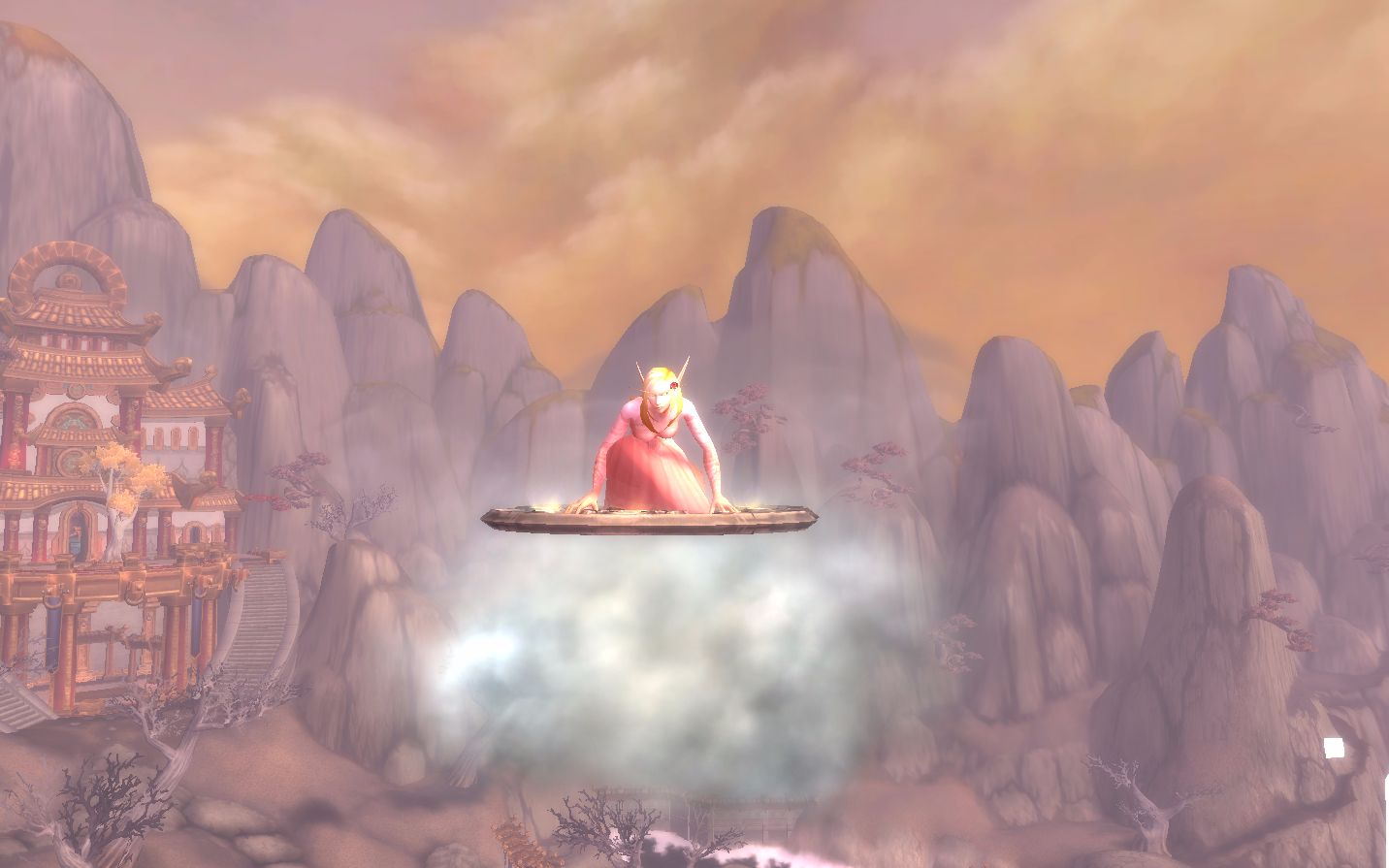 魔兽世界游学者声望坐骑,红色筋斗云!