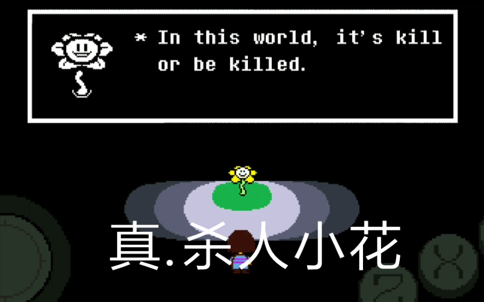 sans的undertale中立和平線小花對話