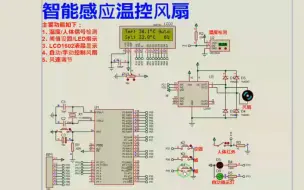 【Proteus仿真】【51单片机】智能感应温控风扇