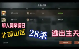 Download Video: 《暗区突围》一把莫辛，北部山区28杀，最高击杀记录