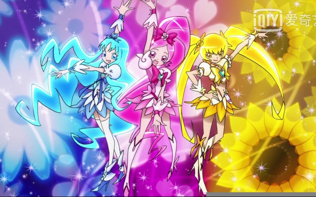 【heart catch光之美少女】三人变身合集_哔哩哔哩_bilibili