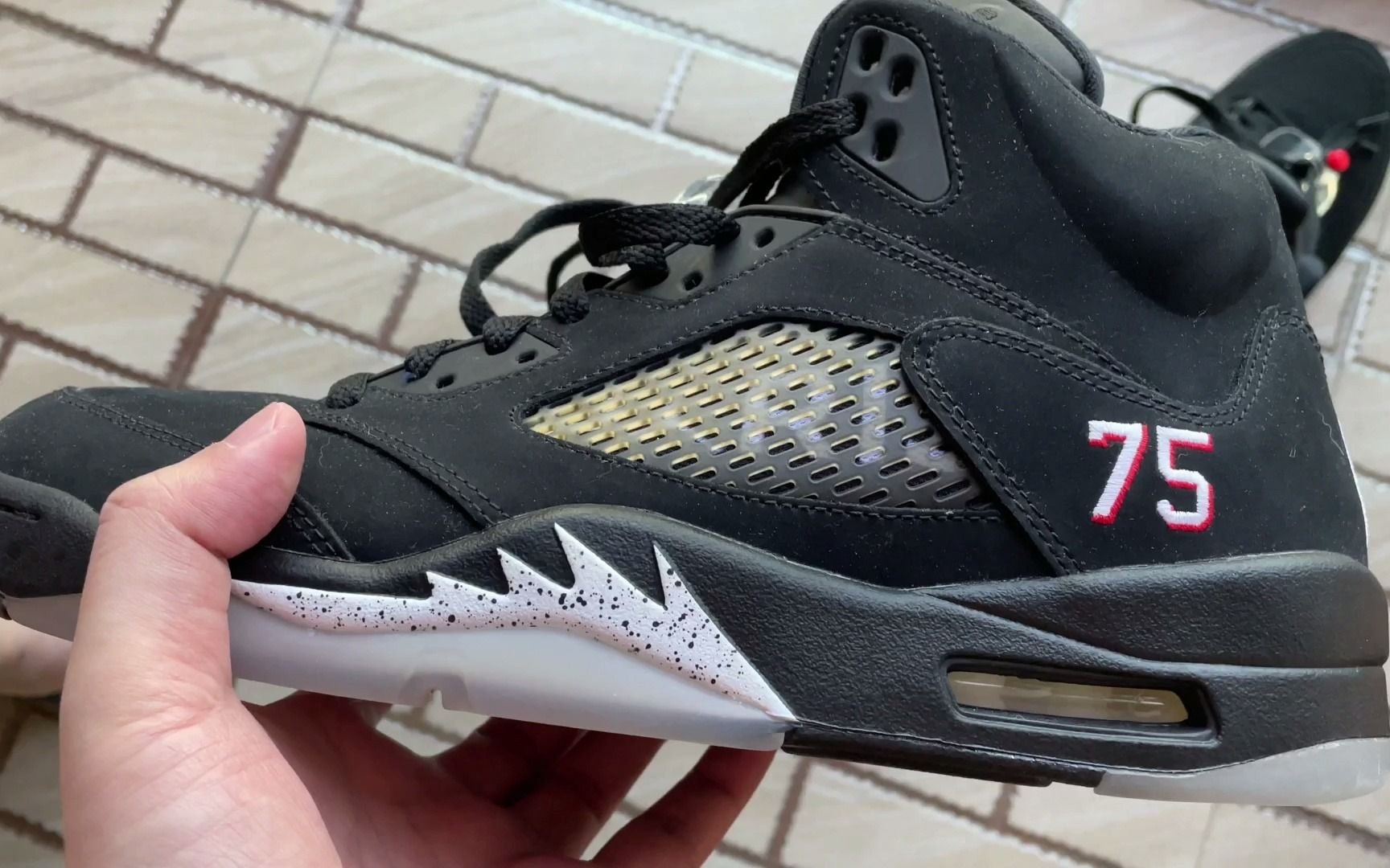 air jordan 5 psg 75号刺绣 大巴黎 复古篮球鞋