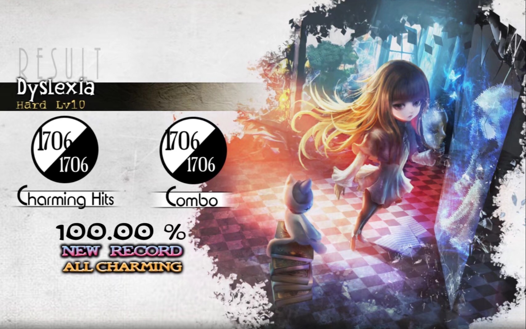 [图]【Deemo】Dyslexia [Hard] Lv.10 100% All Charming