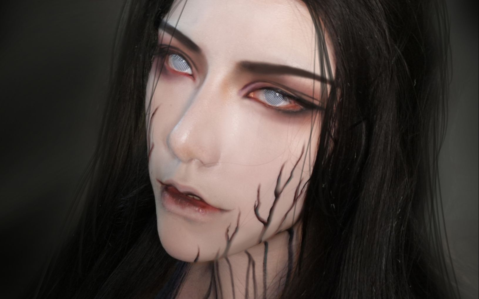 【咸菜的面面】世人皆知鬼将军, 不识白衣温琼林 温宁cos仿妆 视频