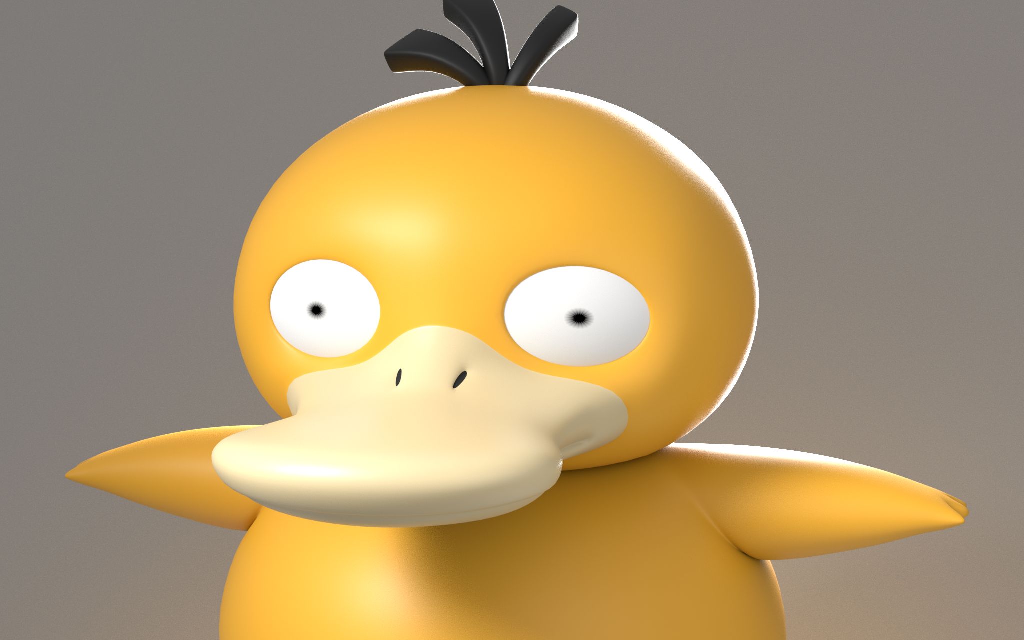 【自制】可达鸭3d模型免费分享