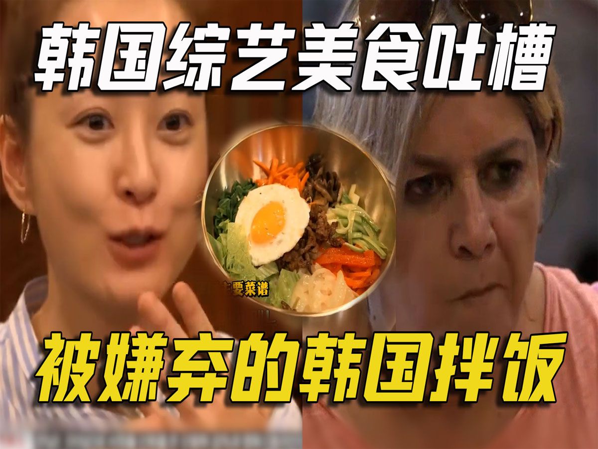 韩国综艺美食吐槽1:被老美嫌弃的韩国拌饭-走近嗑学zZ-走近嗑学zZ-哔哩哔哩视频
