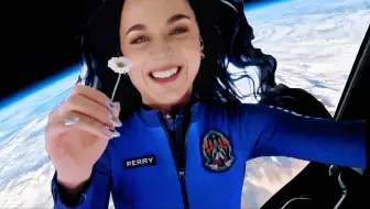 Katy Perry成为第一位登太空的女歌手！
