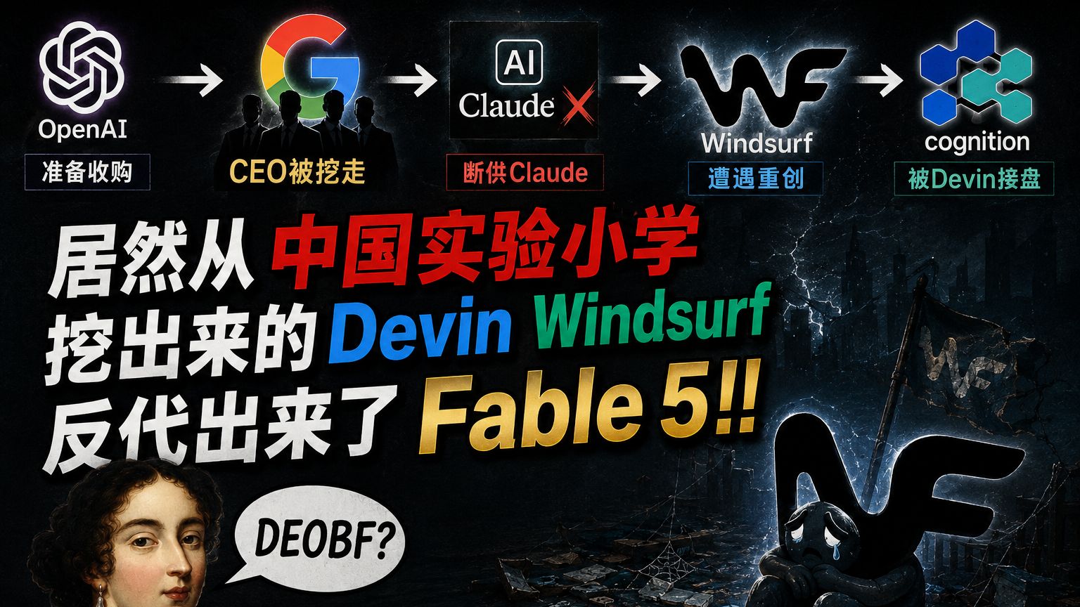 居然从从中国实验小学挖出来的DevinWindsurf反代出来了Fable5！！