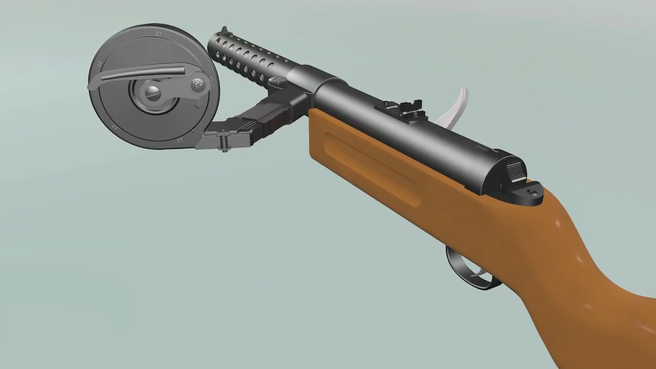 一战德国 伯格曼MP18冲锋枪 内部构造透视 与 工作原理透视  完整版哔哩哔哩bilibili