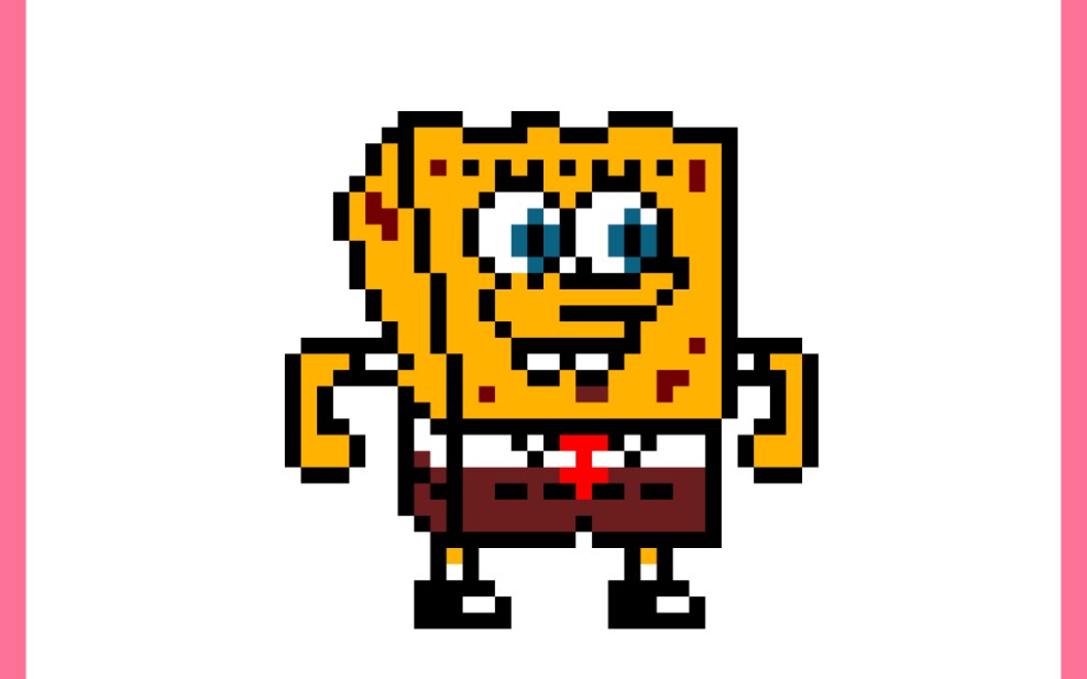 像素画海绵宝宝