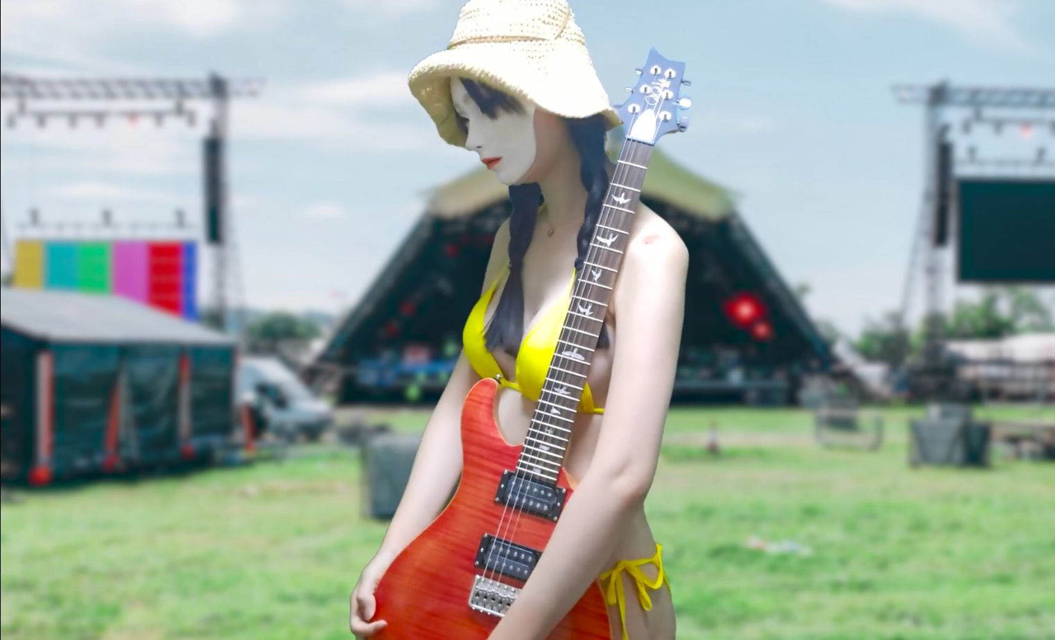 【nacoco music】海滩泳装&吉他