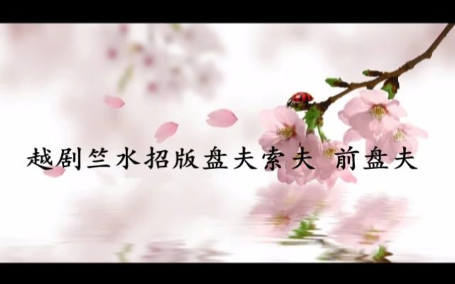 [图]越剧竺水招版《盘夫索夫 前盘夫选段》（竺水招&芸轩）【我也不想心动，但是她说我美耶】