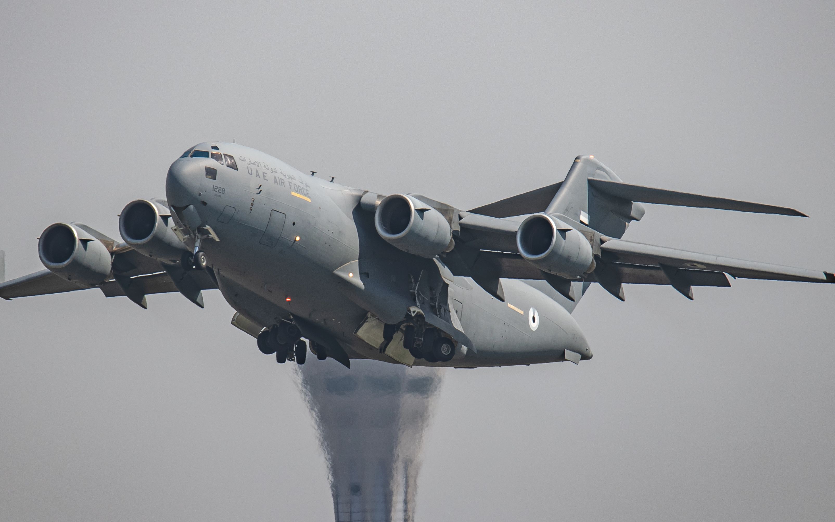 【航空】阿联酋空军 波音 c-17a 运输机 1223号 执行uaf1235 成都