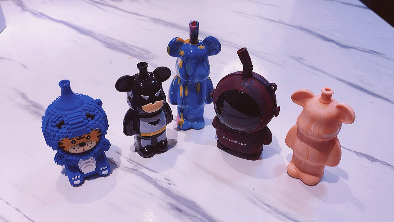 一次性 暴力熊奶茶杯