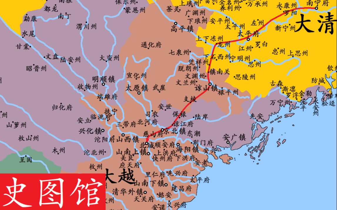 【史图馆】越南历史地图(九):西山朝哔哩哔哩bilibili