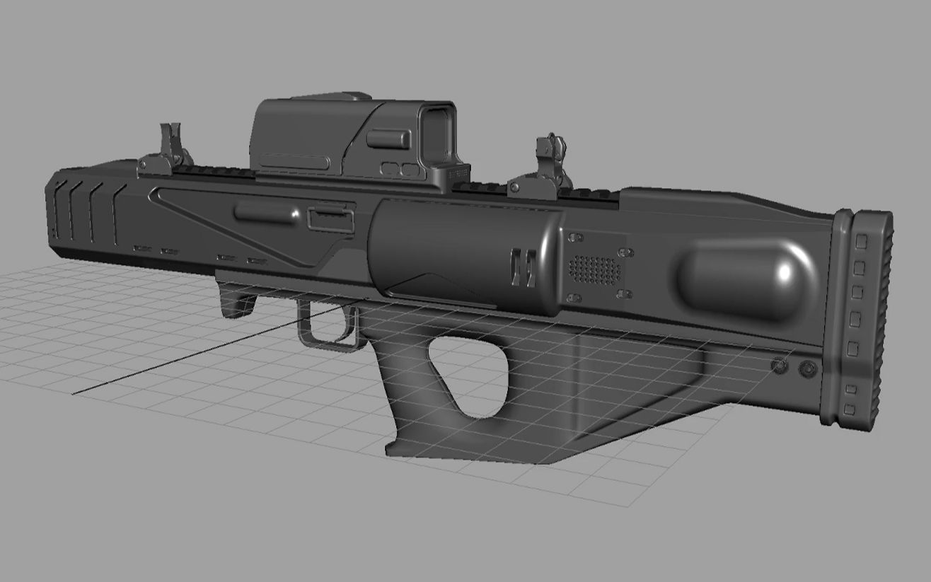 电磁炮步枪maya建模教程gumroad–railgundesignwithedonguraziu