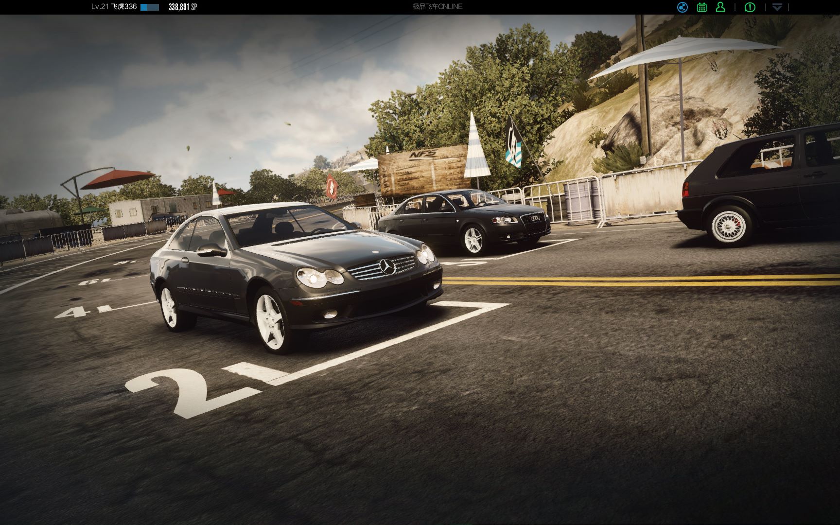 极品飞车ol a级车 奔驰clk 500 初上手试车