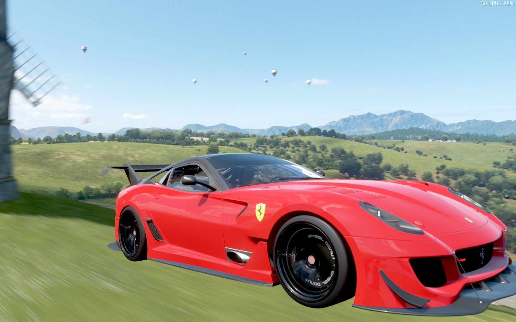 活动作品极限竞速地平线4法拉利599xxe听着古典跑环岛