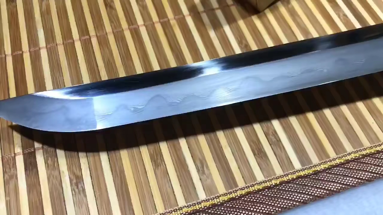 花纹钢烧刃三色研磨武士刀蜻蜓斩---72号