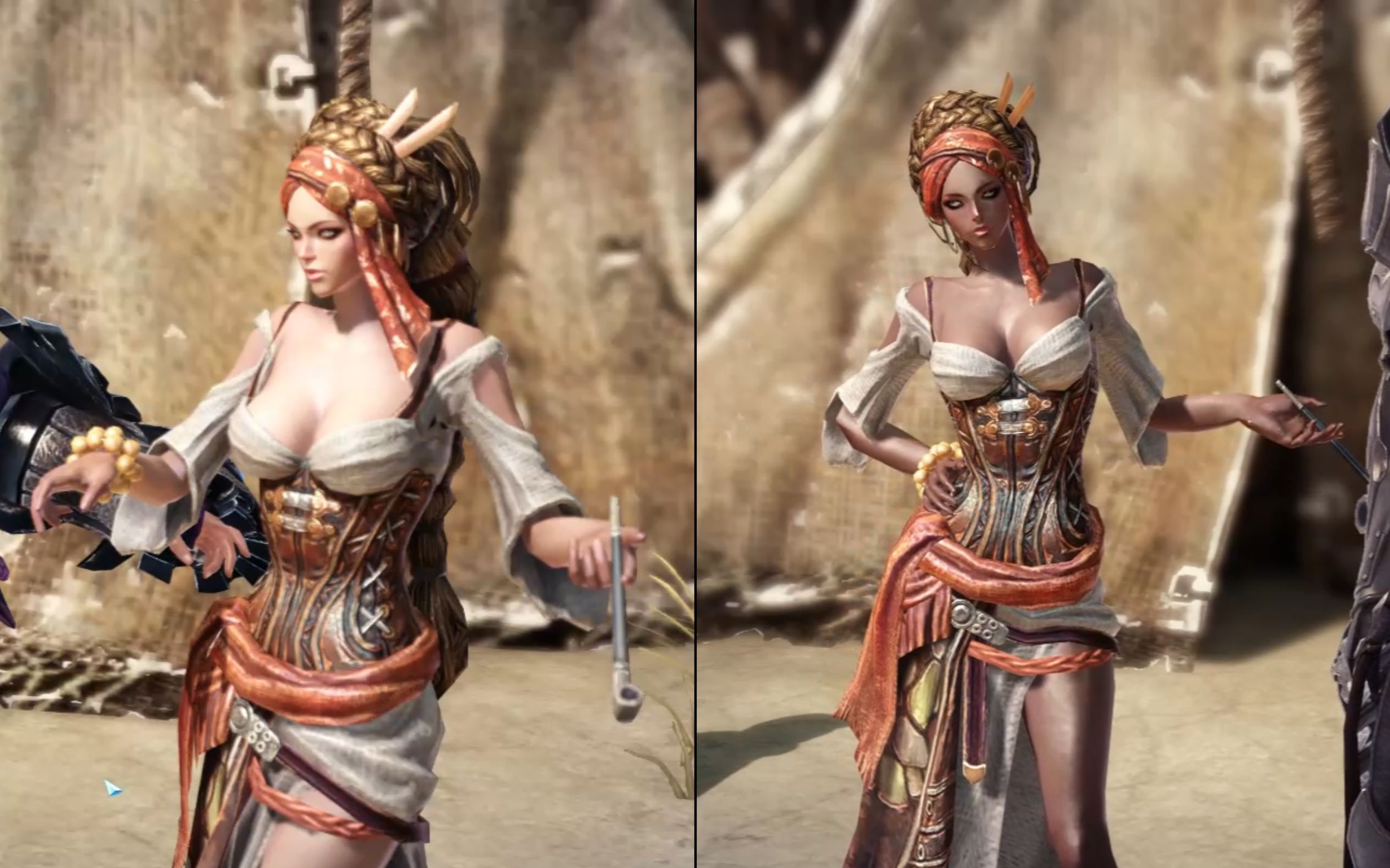 失落的方舟美服俄服女角色服装对比