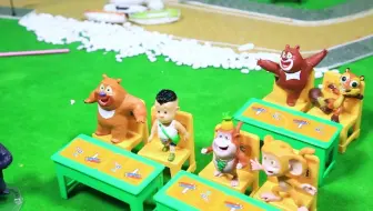 熊出没之探险日记之光头强熊大熊二一起上课学习知识