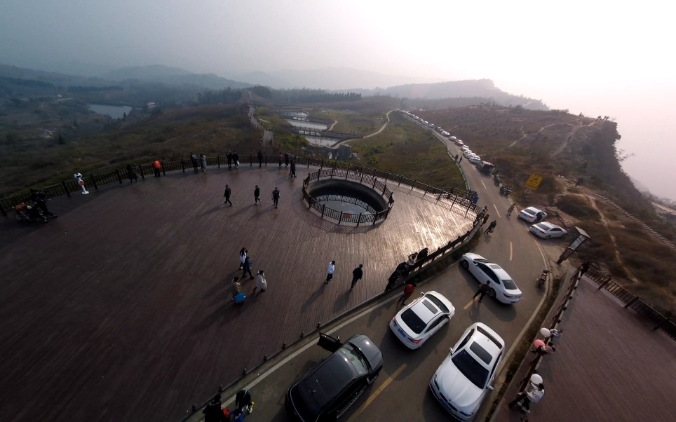fpv 金堂龚家山观景平台,穿越机好场地