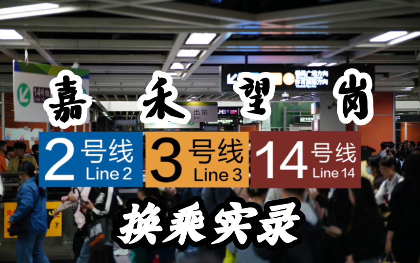 这次没有“人群乱葬岗”|【广州地铁】嘉禾望岗站 3号线/2号线14号线 换乘实录.哔哩哔哩bilibili