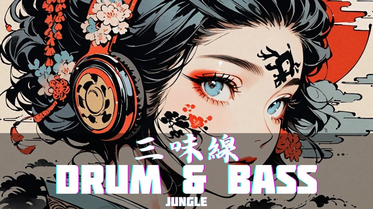 【和風bgm】日本传统乐器三味线与鼓打贝斯drum & bass(丛林风格)