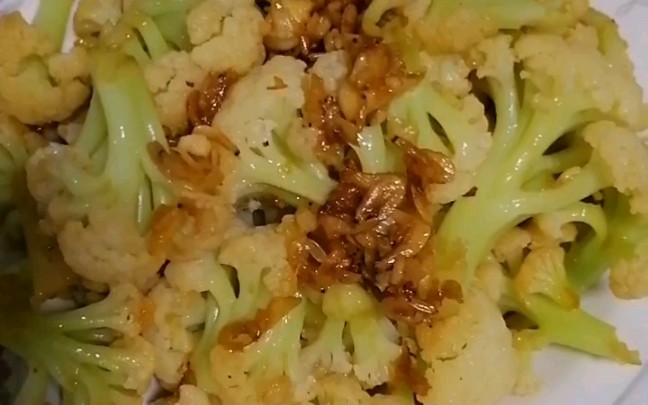 虾皮炒菜花