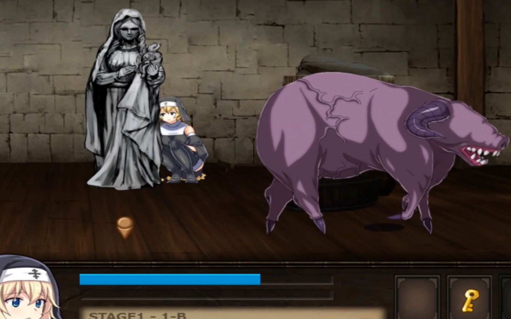 解密act贞德修女躲避肌肉猪猪