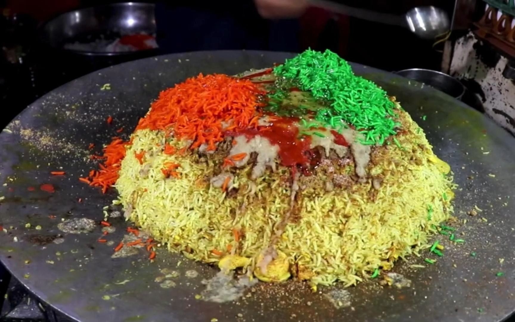 【印度炒饭】炒饭制作千千万,这个炒饭不简单,一锅干掉30个蛋!