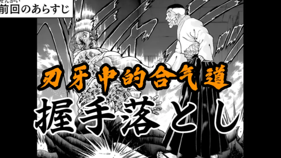 合气道】漫画中的合气道：刃牙作者板垣惠介与白川龙次师范再现刃牙中的 