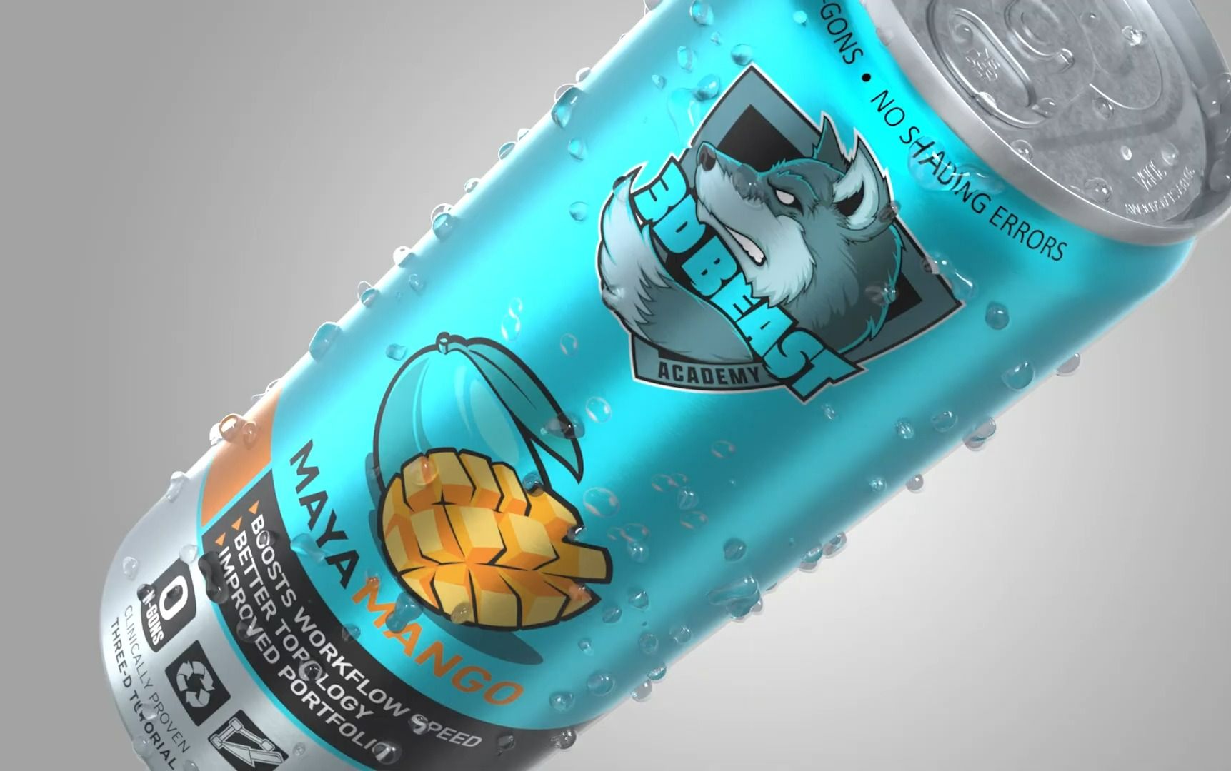 【maya】硬表面建模—饮料罐(中文字幕)