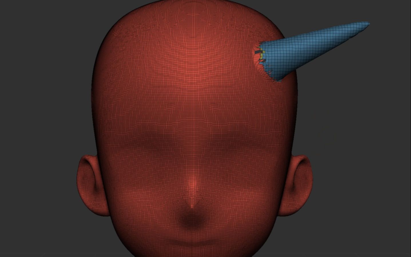 zbrush怎么对局部进行重新布线