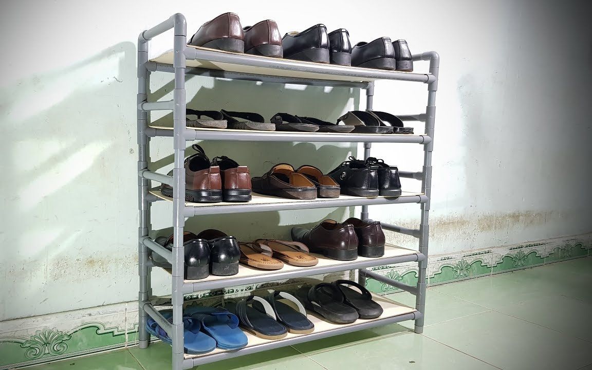 【搬运】如何利用pvc管制作diy一个鞋架(creative channel )