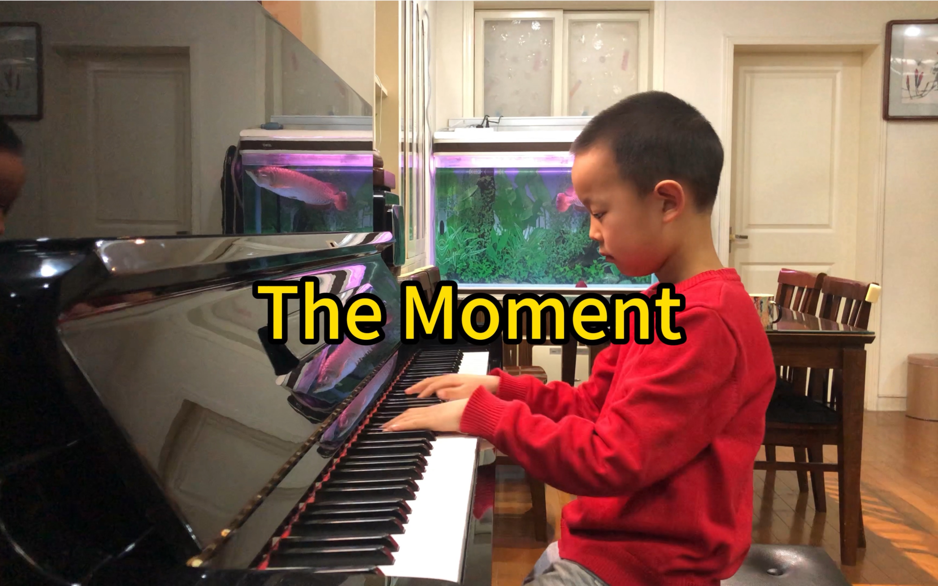 [图]《 The Moment 》孙燕姿演唱歌曲，老铁6岁钢琴演绎