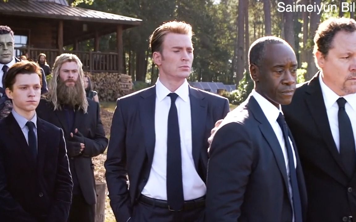 [影片混剪-超清]在钢铁侠豪华葬礼上的豪华回顾(复联最贵的镜头)