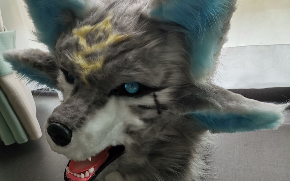 【写实兽装】萌新第一次制作兽装(头部)_哔哩哔哩_bilibili