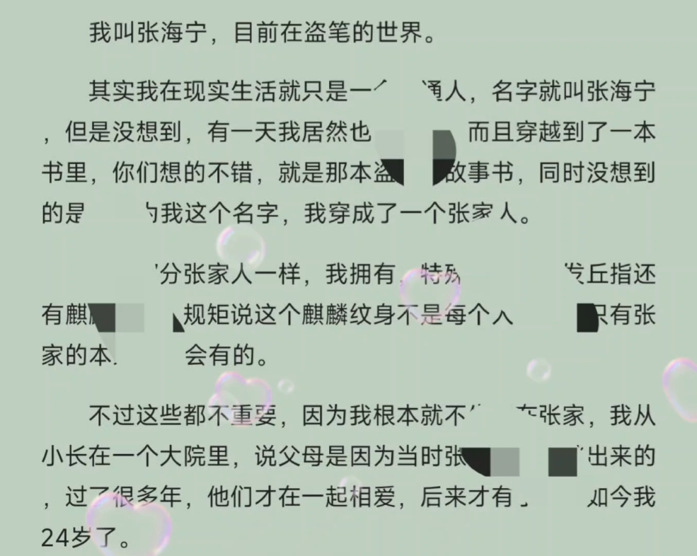 一口气看完《穿越盗笔:我,日日都是撒糖现场》张海宁我叫张海宁,目前