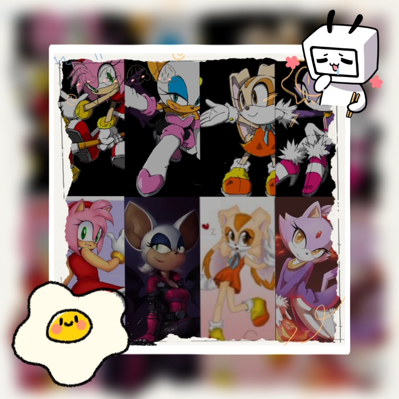 索尼克女性主要角色 炫耀主