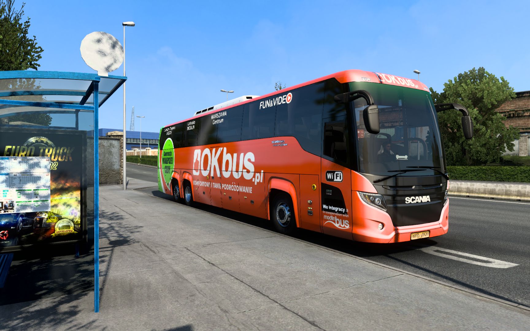 欧卡2dbus玩法第4集创意工坊scaniatouringbus超优质mod