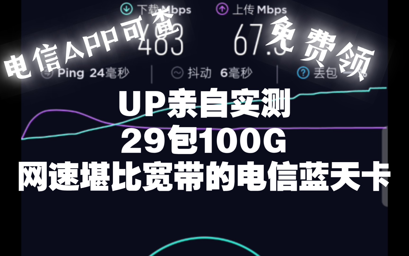 500Mbps!堪比宽带的电信蓝天卡使用效果UP实测哔哩哔哩bilibili