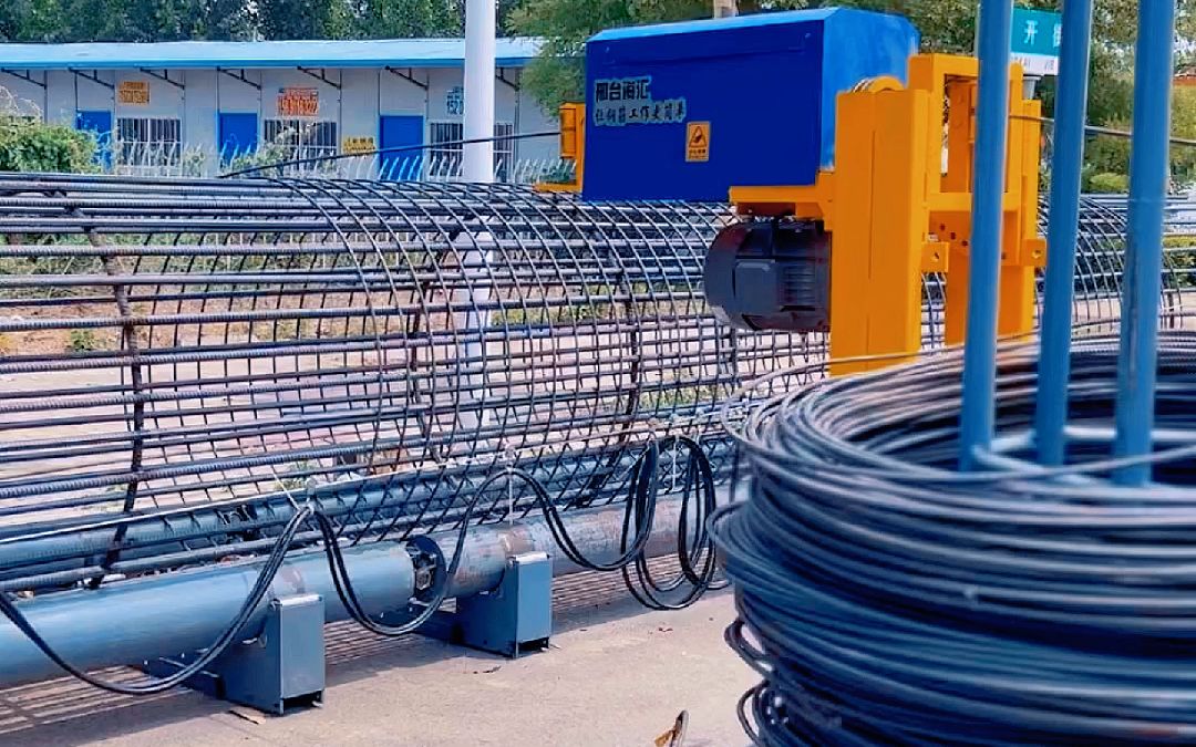 桥梁省力的钢筋笼成型机